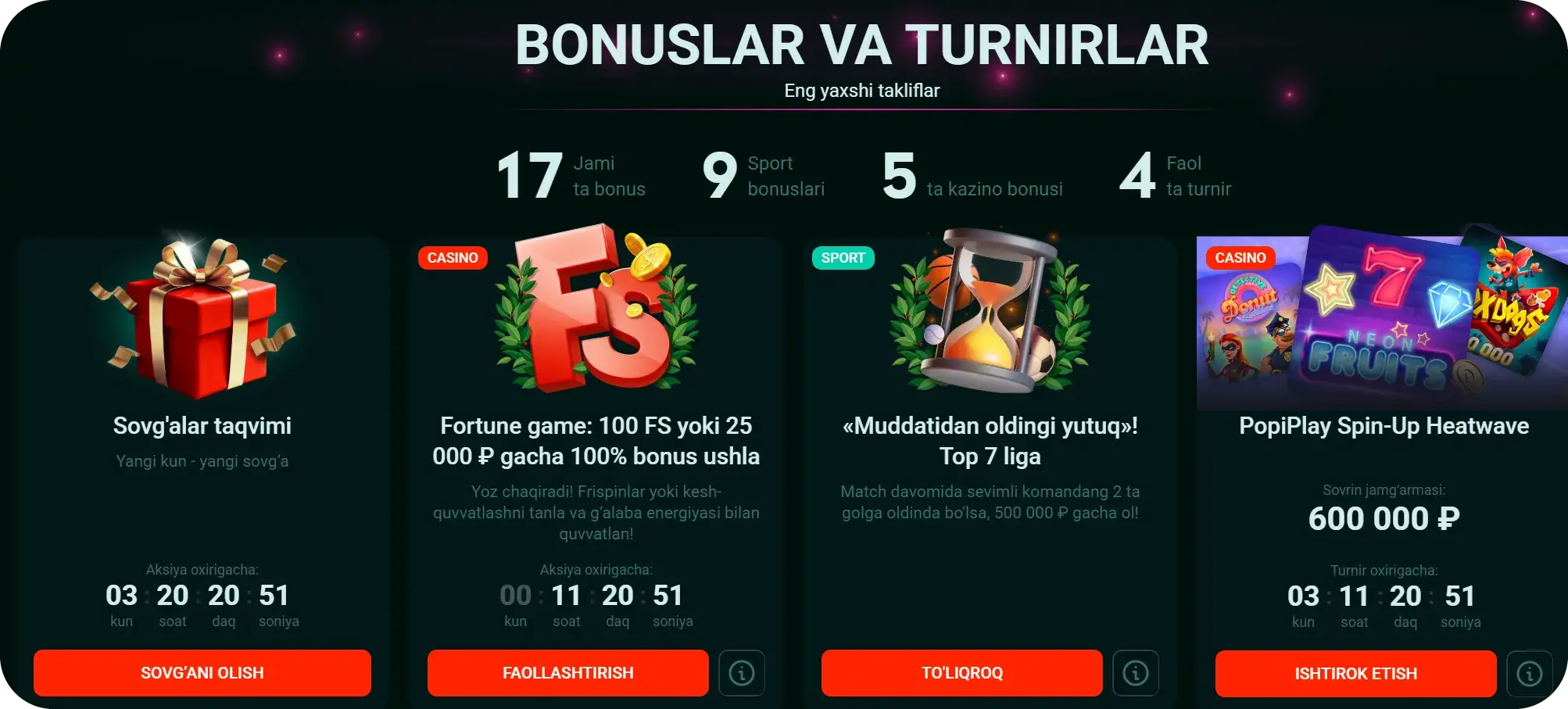 Pin-Up Chile - Tipos de promociones de pinup: cómo